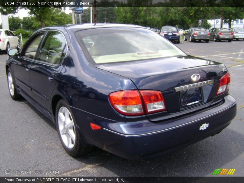 Midnight Blue Metallic / Beige 2004 Infiniti I 35