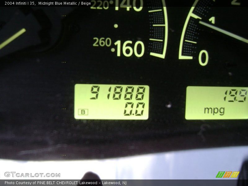 Midnight Blue Metallic / Beige 2004 Infiniti I 35