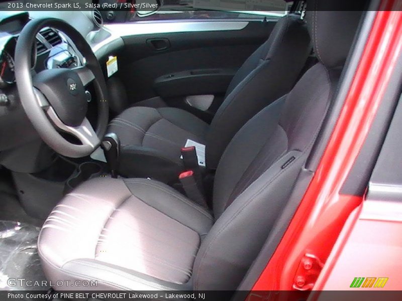 Salsa (Red) / Silver/Silver 2013 Chevrolet Spark LS