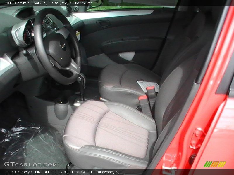 Salsa (Red) / Silver/Silver 2013 Chevrolet Spark LS