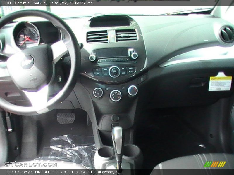 Salsa (Red) / Silver/Silver 2013 Chevrolet Spark LS