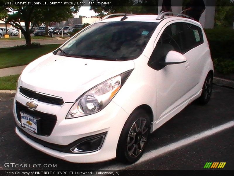 Summit White / Light Titanium/Silver 2013 Chevrolet Spark LT