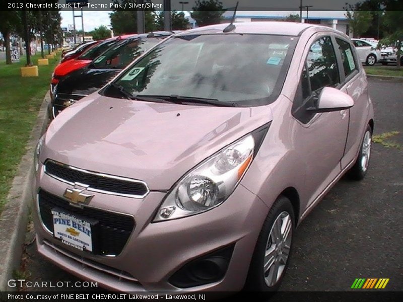 Techno Pink / Silver/Silver 2013 Chevrolet Spark LT