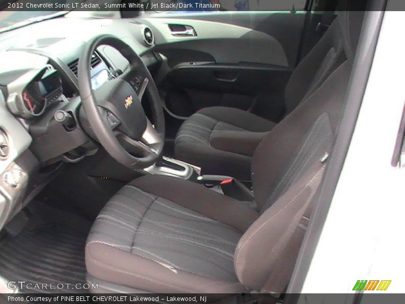 Summit White / Jet Black/Dark Titanium 2012 Chevrolet Sonic LT Sedan