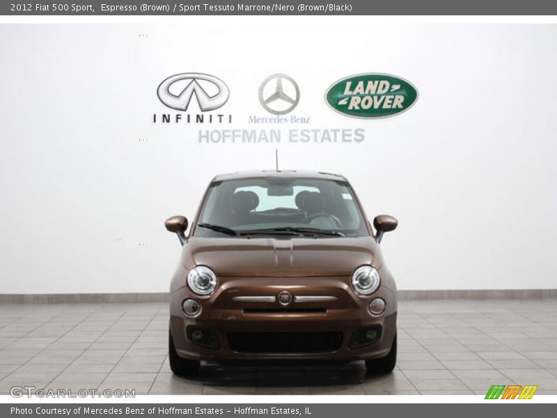 Espresso (Brown) / Sport Tessuto Marrone/Nero (Brown/Black) 2012 Fiat 500 Sport