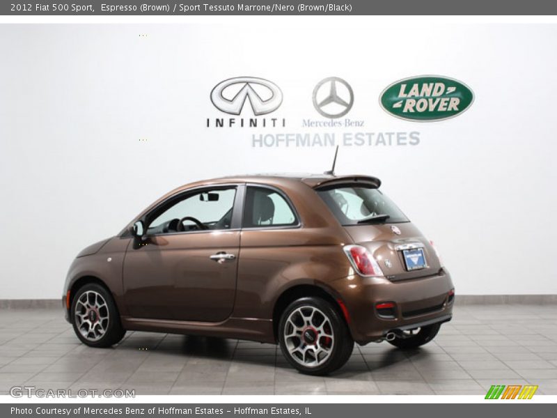 Espresso (Brown) / Sport Tessuto Marrone/Nero (Brown/Black) 2012 Fiat 500 Sport