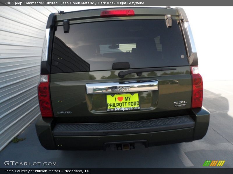 Jeep Green Metallic / Dark Khaki/Light Graystone 2006 Jeep Commander Limited
