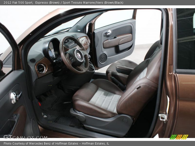 Espresso (Brown) / Sport Tessuto Marrone/Nero (Brown/Black) 2012 Fiat 500 Sport
