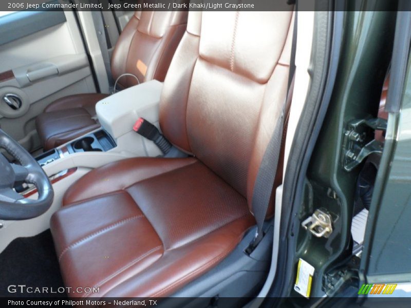 Jeep Green Metallic / Dark Khaki/Light Graystone 2006 Jeep Commander Limited