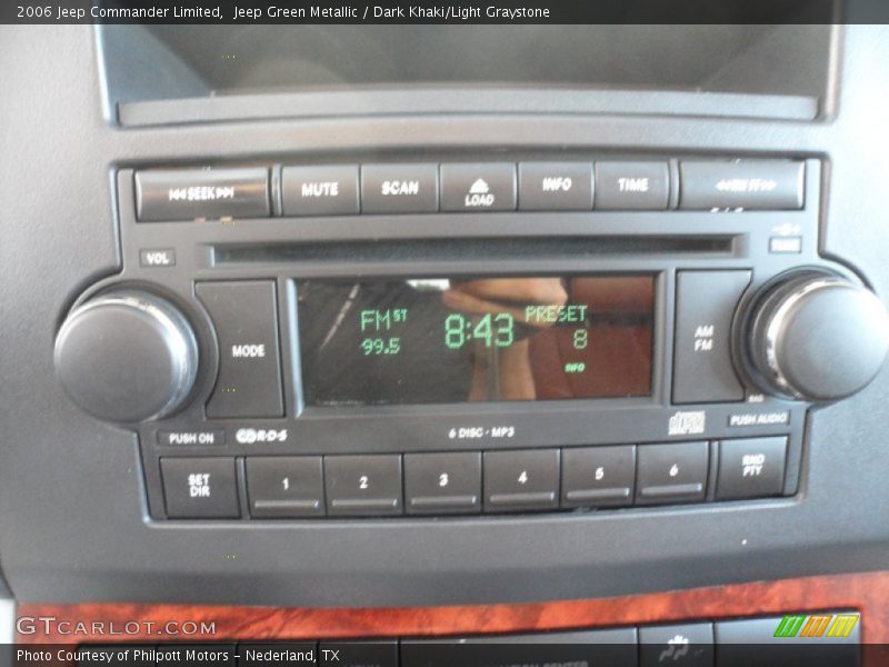 Jeep Green Metallic / Dark Khaki/Light Graystone 2006 Jeep Commander Limited