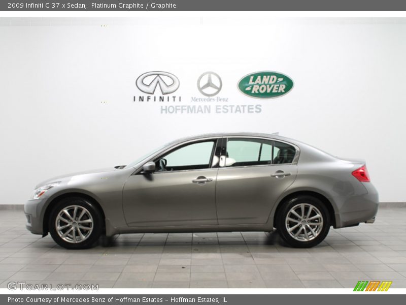 Platinum Graphite / Graphite 2009 Infiniti G 37 x Sedan