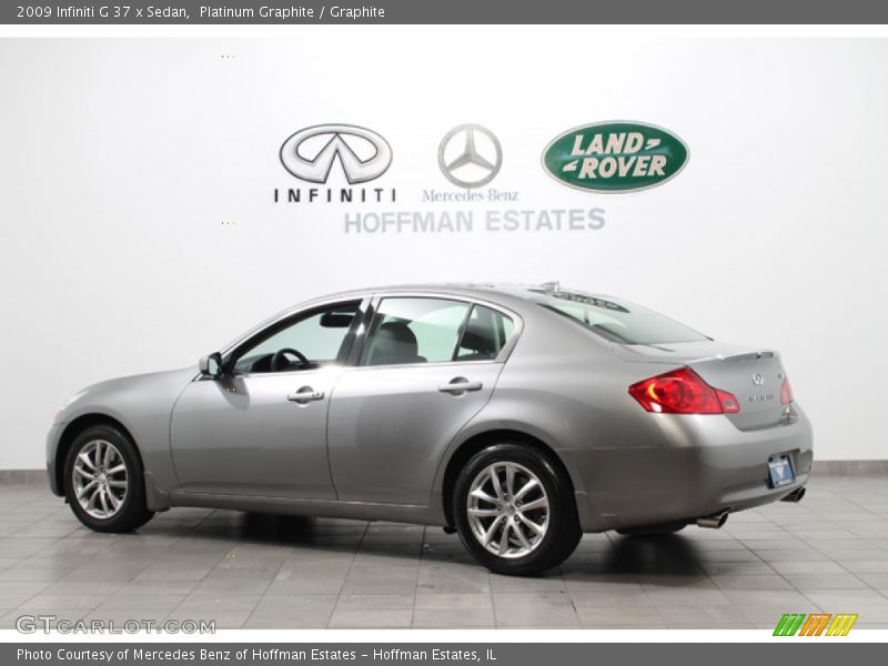 Platinum Graphite / Graphite 2009 Infiniti G 37 x Sedan
