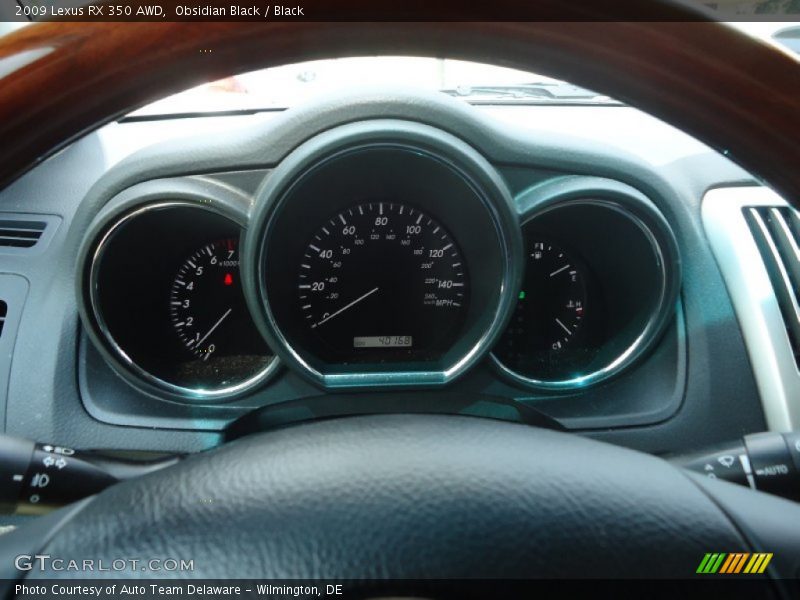 Obsidian Black / Black 2009 Lexus RX 350 AWD