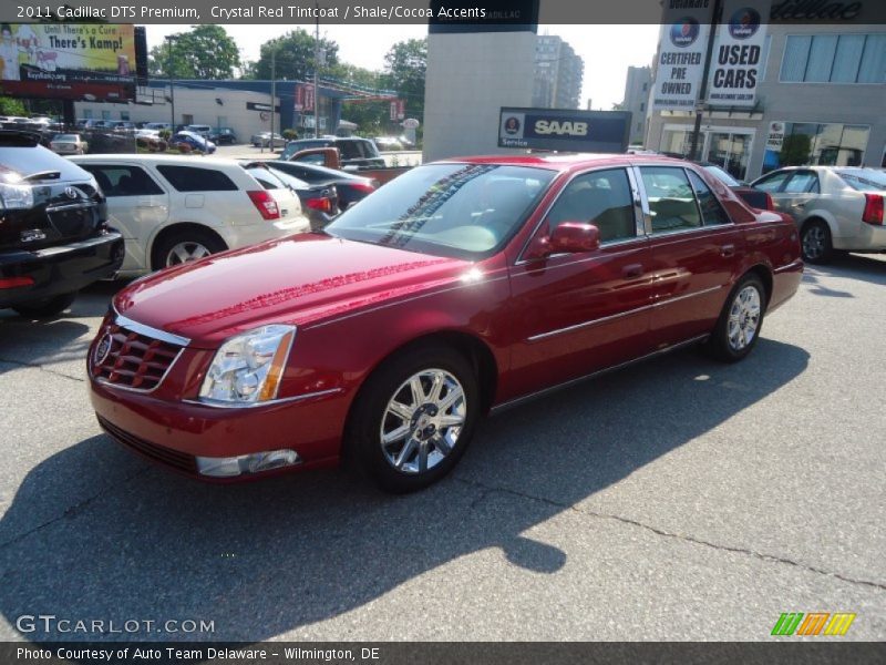 Crystal Red Tintcoat / Shale/Cocoa Accents 2011 Cadillac DTS Premium