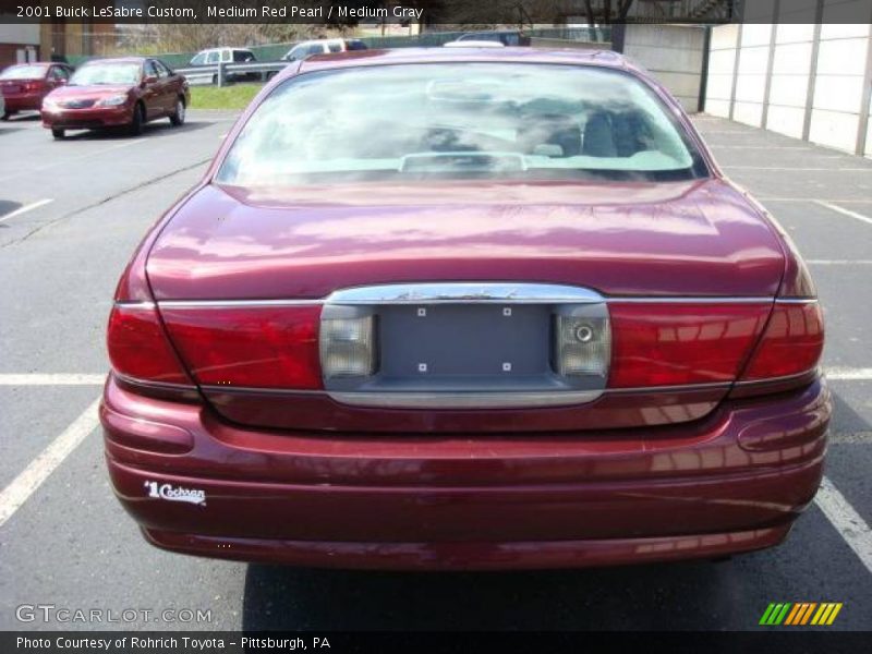 Medium Red Pearl / Medium Gray 2001 Buick LeSabre Custom