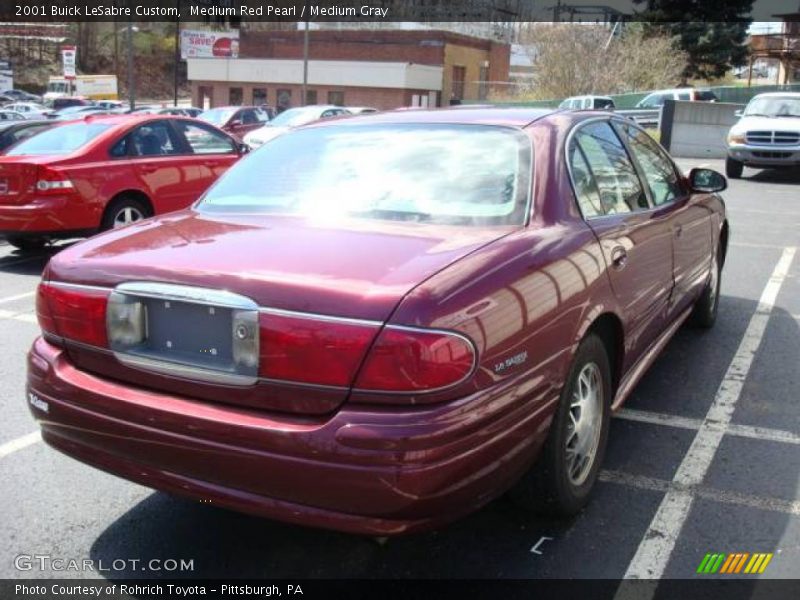 Medium Red Pearl / Medium Gray 2001 Buick LeSabre Custom