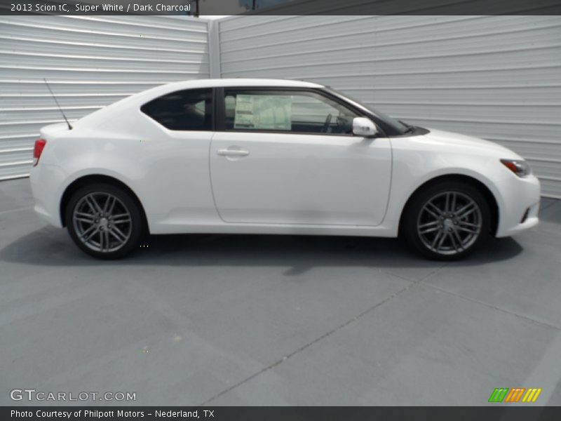 Super White / Dark Charcoal 2013 Scion tC