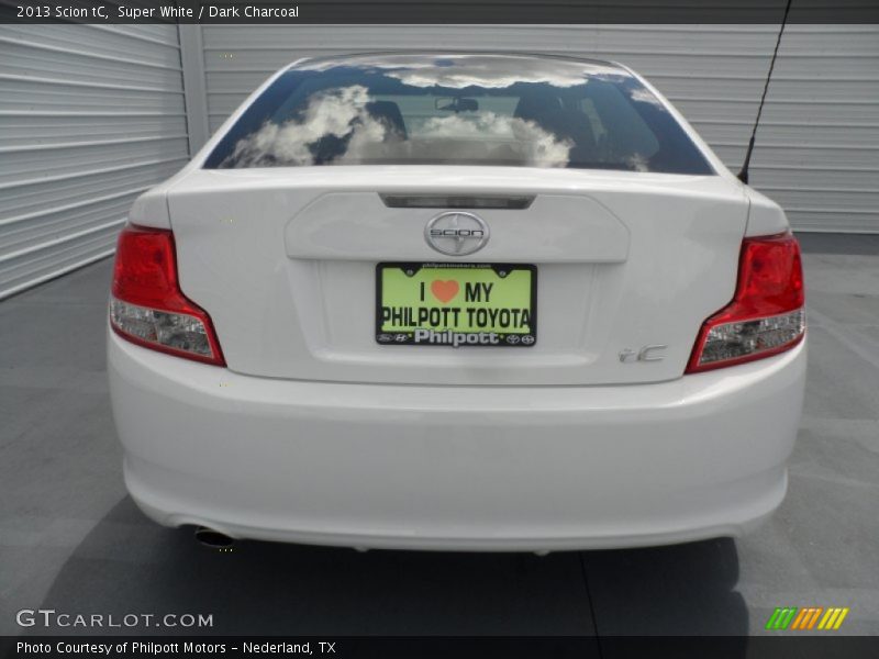 Super White / Dark Charcoal 2013 Scion tC
