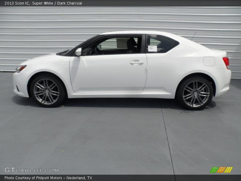 Super White / Dark Charcoal 2013 Scion tC