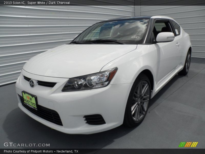 Super White / Dark Charcoal 2013 Scion tC