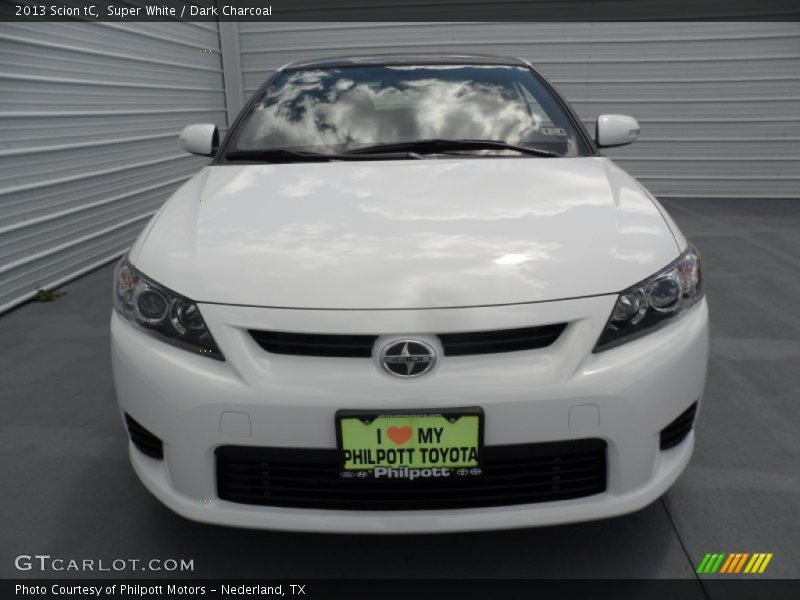 Super White / Dark Charcoal 2013 Scion tC