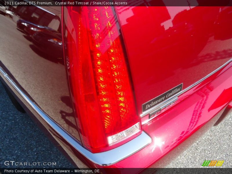 Crystal Red Tintcoat / Shale/Cocoa Accents 2011 Cadillac DTS Premium