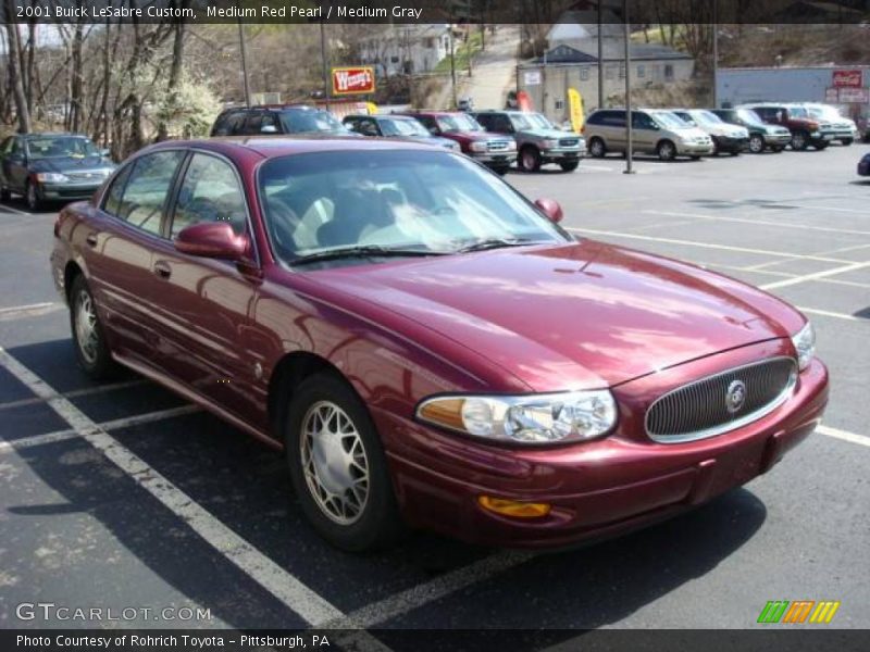 Medium Red Pearl / Medium Gray 2001 Buick LeSabre Custom