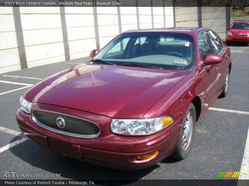 Medium Red Pearl / Medium Gray 2001 Buick LeSabre Custom