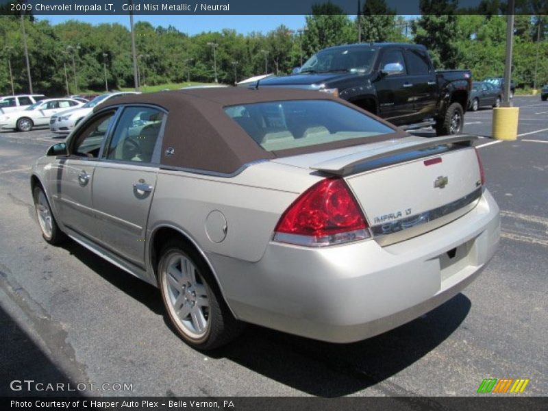 Gold Mist Metallic / Neutral 2009 Chevrolet Impala LT