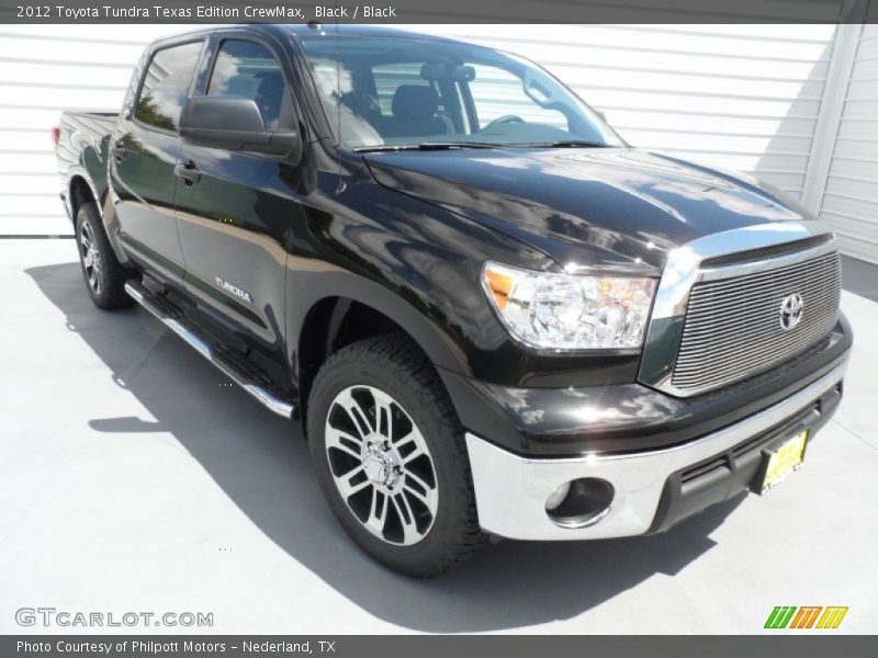 Black / Black 2012 Toyota Tundra Texas Edition CrewMax