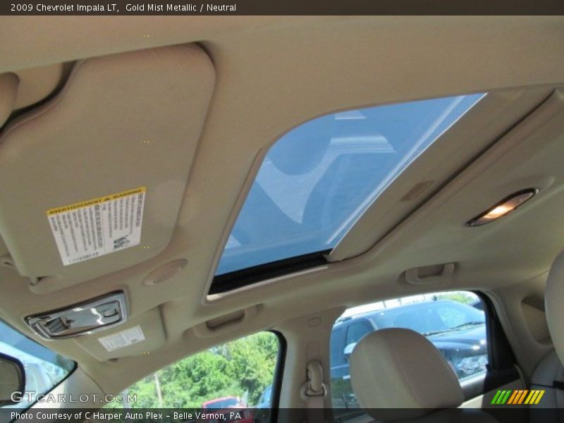 Gold Mist Metallic / Neutral 2009 Chevrolet Impala LT