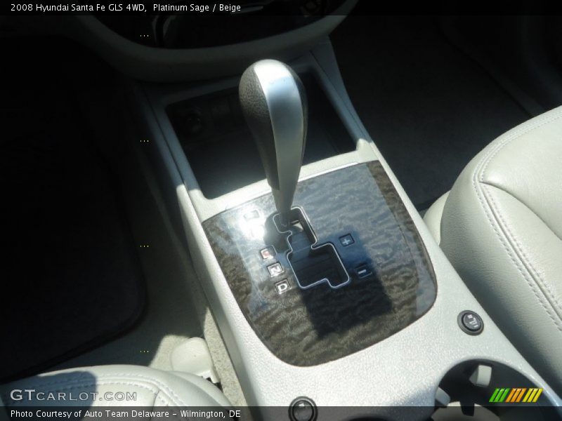 Platinum Sage / Beige 2008 Hyundai Santa Fe GLS 4WD