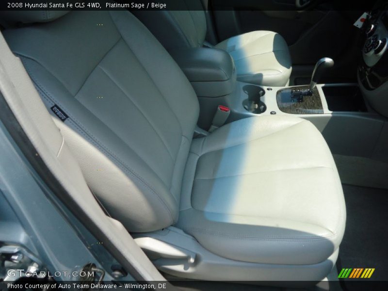 Platinum Sage / Beige 2008 Hyundai Santa Fe GLS 4WD