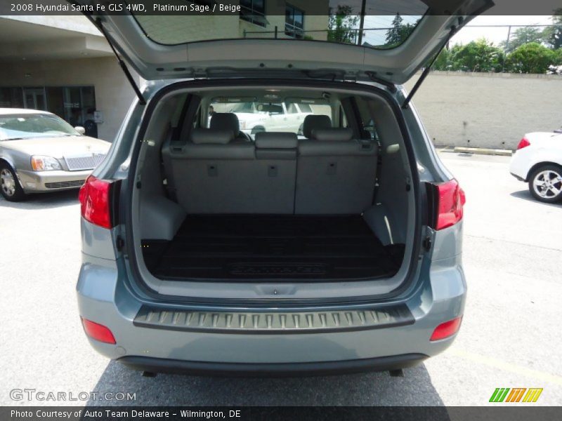 Platinum Sage / Beige 2008 Hyundai Santa Fe GLS 4WD