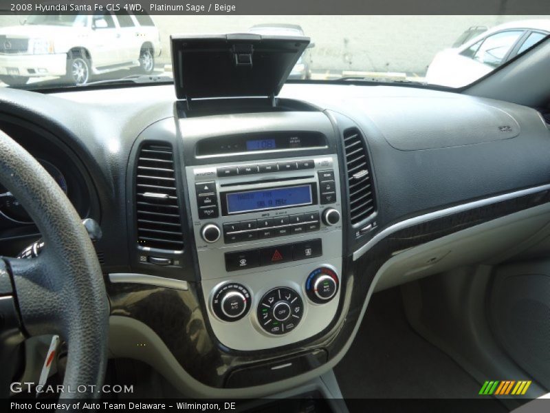 Platinum Sage / Beige 2008 Hyundai Santa Fe GLS 4WD