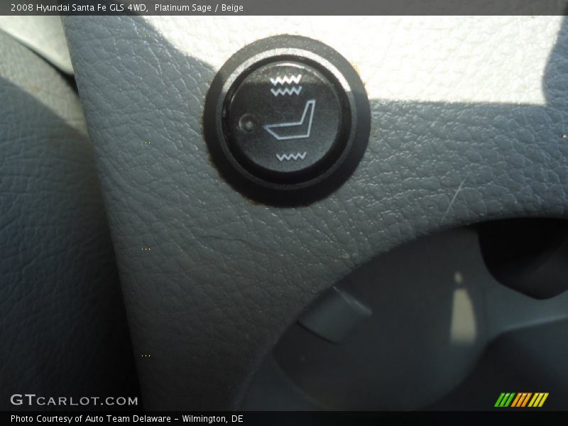 Platinum Sage / Beige 2008 Hyundai Santa Fe GLS 4WD