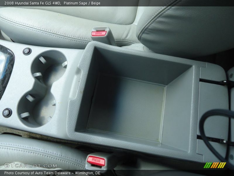 Platinum Sage / Beige 2008 Hyundai Santa Fe GLS 4WD