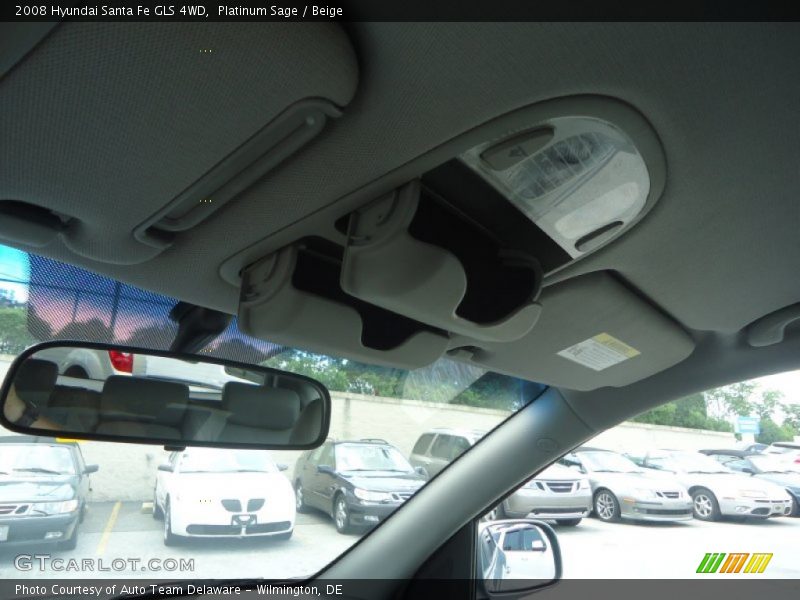 Platinum Sage / Beige 2008 Hyundai Santa Fe GLS 4WD