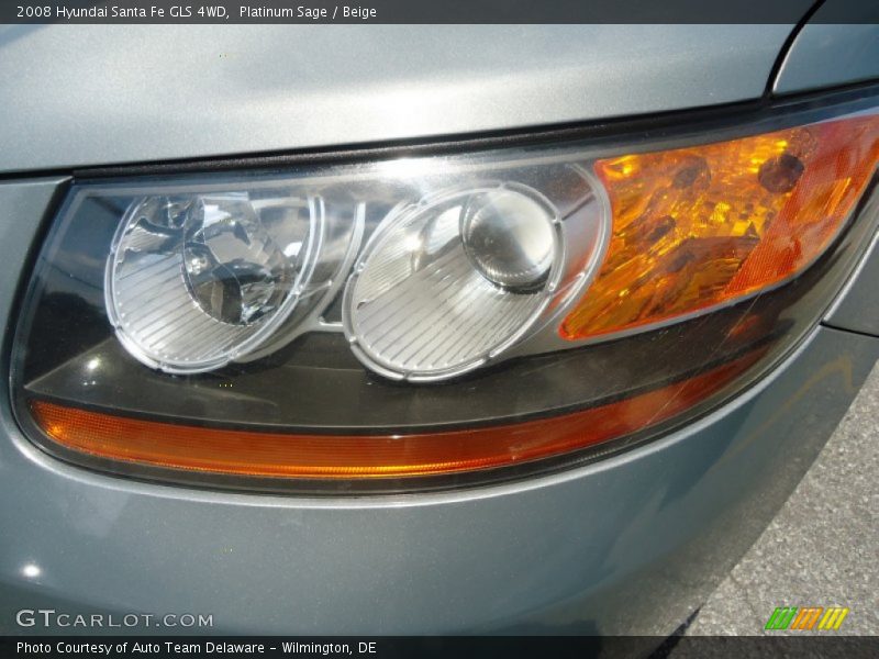 Platinum Sage / Beige 2008 Hyundai Santa Fe GLS 4WD