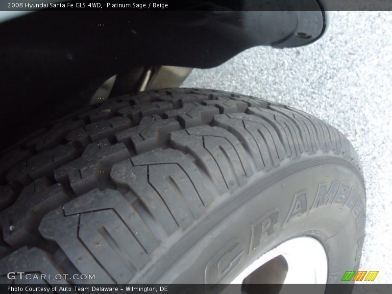 Platinum Sage / Beige 2008 Hyundai Santa Fe GLS 4WD