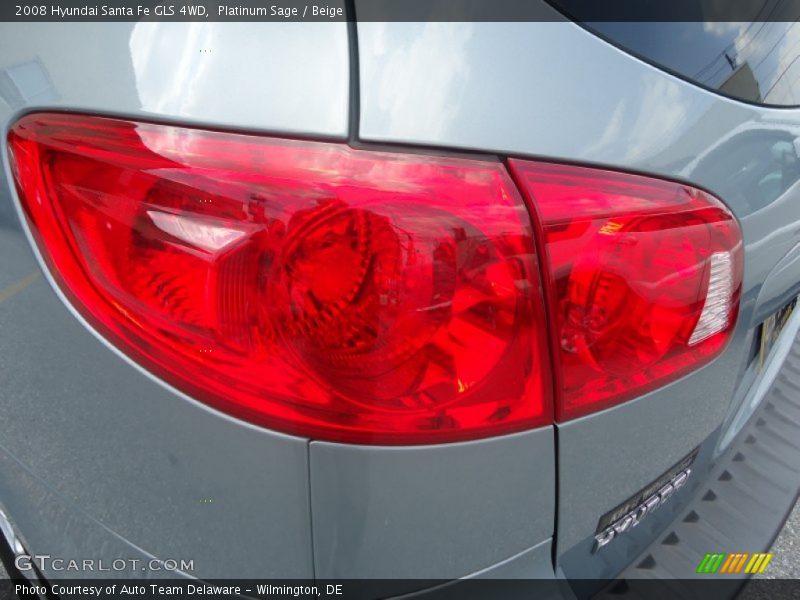 Platinum Sage / Beige 2008 Hyundai Santa Fe GLS 4WD