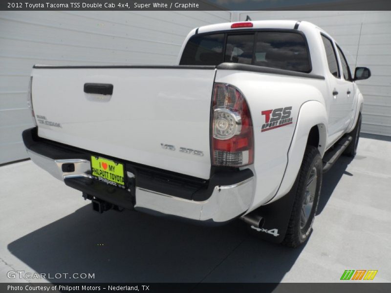 Super White / Graphite 2012 Toyota Tacoma TSS Double Cab 4x4
