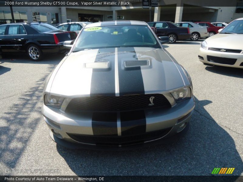 Vapor Silver Metallic / Black 2008 Ford Mustang Shelby GT500 Coupe