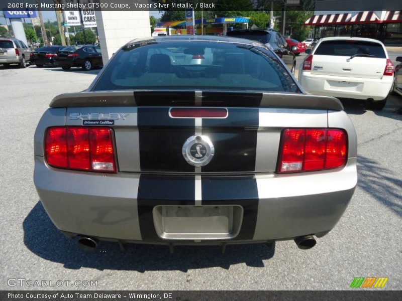 Vapor Silver Metallic / Black 2008 Ford Mustang Shelby GT500 Coupe