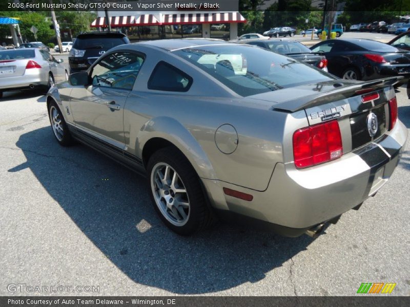 Vapor Silver Metallic / Black 2008 Ford Mustang Shelby GT500 Coupe