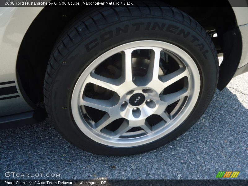Vapor Silver Metallic / Black 2008 Ford Mustang Shelby GT500 Coupe