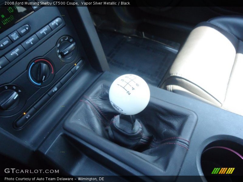 Vapor Silver Metallic / Black 2008 Ford Mustang Shelby GT500 Coupe