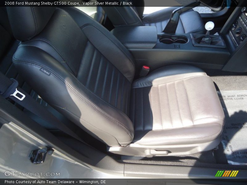 Vapor Silver Metallic / Black 2008 Ford Mustang Shelby GT500 Coupe