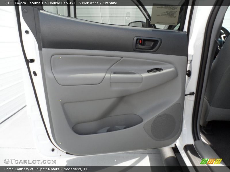 Super White / Graphite 2012 Toyota Tacoma TSS Double Cab 4x4