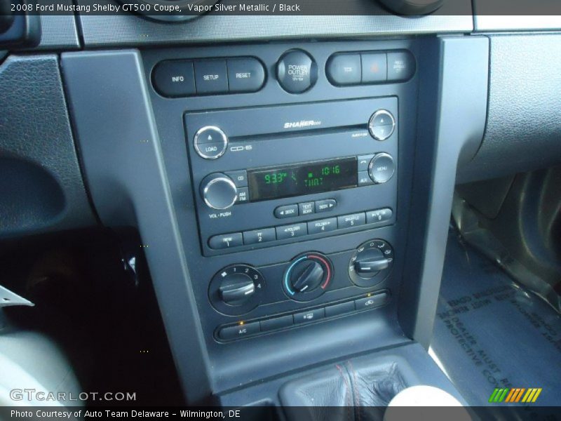Vapor Silver Metallic / Black 2008 Ford Mustang Shelby GT500 Coupe